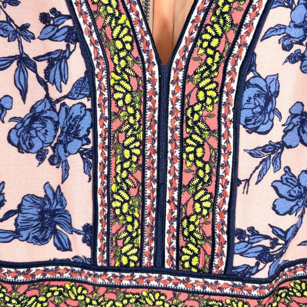 Alice + Olivia Lena Embroidered Floral Kimono Maxi Dress - Picture 5 of 11